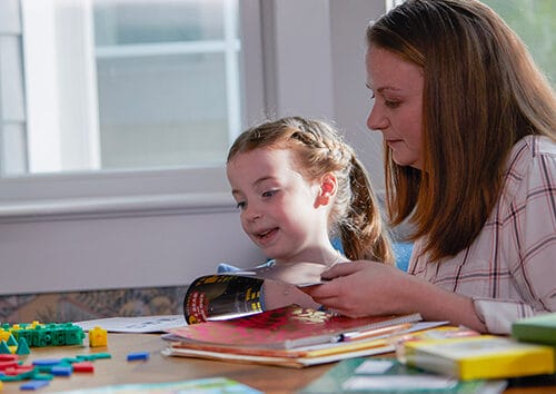 Mother and daughter image